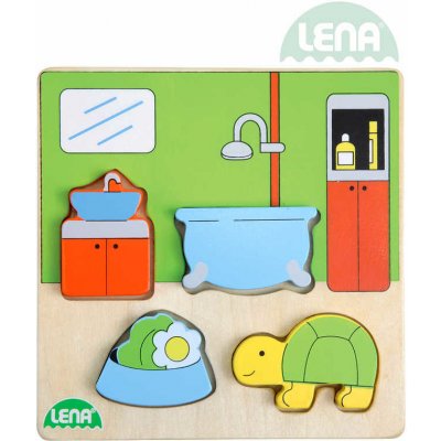 Lena Vkládačka/Puzzle koupelna v krabičce