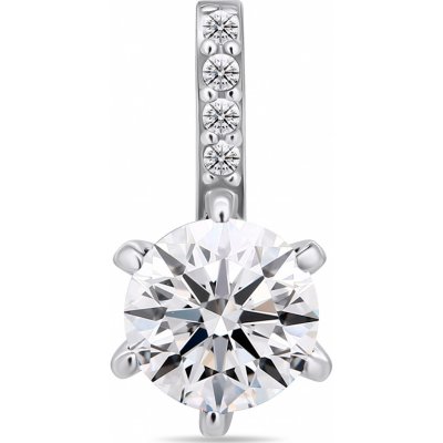 Brilio Silver Okouzlující stříbrný přívěsek se zirkony PT60W – Zboží Dáma