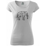 Geometrie slon Pure dámské triko bílá – Zboží Mobilmania