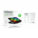 EVOLVEO Ania 5RGB, chladicí podložka pro notebook, 5x ventilátor, RGB podsvícení – Hledejceny.cz