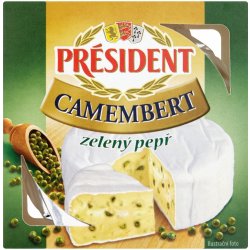 Président Camembert zelený pepř 90g