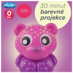 Playgro usínací lampička medvídek s projektorem růžový – Zboží Mobilmania