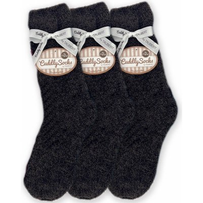 Taubert SMOOTH luxusní dárkově balené žinilkové jednobarevné ponožky espresso – Zboží Mobilmania