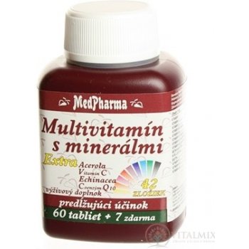 MedPharma MultiVitamín s minerály + extra C 67 tablet