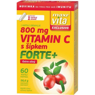 Maxivita Maxi Vita Exclusive Vitamin C 800 mg 60 kapslí – Hledejceny.cz