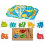 Lucy Leo Mozaika s pinzetou a vyšívání dřevěný herní set s předlohami – Zboží Mobilmania