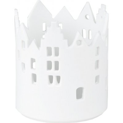 räder Porcelánový svícen City Light 9 cm, bílá barva, porcelán – Zboží Dáma