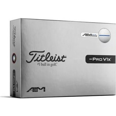 Titleist PRO V1x Left Dash Performance Alignment bílo/modré 3 ks – Zboží Mobilmania