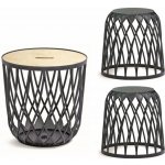 Prosperplast UNIQUBO set 2+1 univerzálních košů antracit – Sleviste.cz