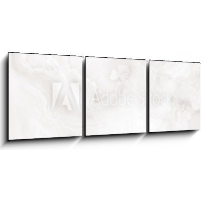 Obraz 3D třídílný - 150 x 50 cm - Polished onyx marble with high Leštěný onyxový mramor s vysokým – Zbozi.Blesk.cz