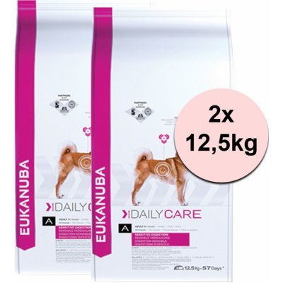 Eukanuba Daily Care Sensitive Digestion 2 x 12,5 kg – Zboží Mobilmania
