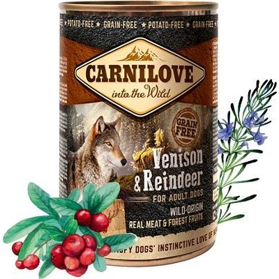 Carnilove Wild Meat Venison & Reindeer 400 g – Zboží Mobilmania