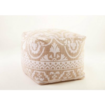 IGOTREND, Taburet POUF 40 cm x 40 cm x 35 cm , dekor 2 světlý – Zboží Dáma