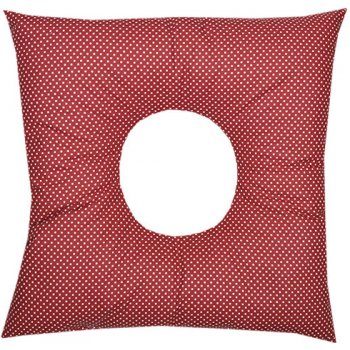 Babyrenka poporodní polštář Dots red 45 x 45 cm