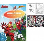 JModels Omalovánky A4 se samolepkami MARVEL 468271 – Zboží Dáma