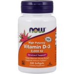 Now Foods Vitamin D3 2000 IU 240 kapslí – Hledejceny.cz