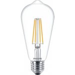 Philips Classic Filament ST64 E27 7-60W 827 CL G ND 806Lm 2700K čirá – Hledejceny.cz