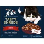 Felix TASTY SHREDS hovězí kuře kachna krůta ve šťávě 12 x 80 g – Zboží Mobilmania