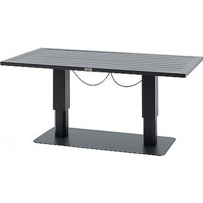 DEOKORK Hliníkový výsuvný stůl LYON 150x80 cm antracit – Hledejceny.cz