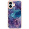 Pouzdro a kryt na mobilní telefon Apple PROTEMIO 86534 IMD MARBLE Ochranný kryt pro Apple iPhone 16 Plus BLUE PURPLE