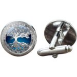 Amparo Miranda manžetové knoflíčky Strom života STB29 Blue – Sleviste.cz