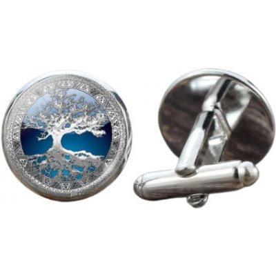 Amparo Miranda manžetové knoflíčky Strom života STB29 Blue – Sleviste.cz