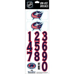 Sportstape ALL IN ONE HELMET DECALS - COLUMBUS BLUE JACKETS