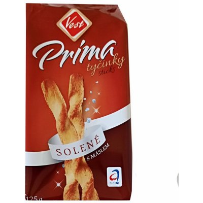 Vest tyčinky PRIMA solené 125 g – Hledejceny.cz