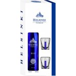 Helsinki Vodka Blue Metallic Edition 40% 0,5 l (dárkové balení 2 sklenice) – Sleviste.cz