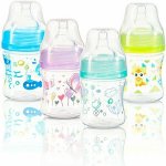 BabyOno Antikoliková lahvička se širokým hrdlem růžová 120ml – Zboží Dáma