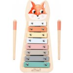 eliNeli Dřevěný xylofon pro děti Liška – Zboží Dáma