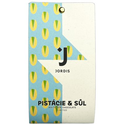 Jordis Bílá čokoláda s pistáciemi z Bronte a Maldonskou solí 50 g – Zboží Dáma
