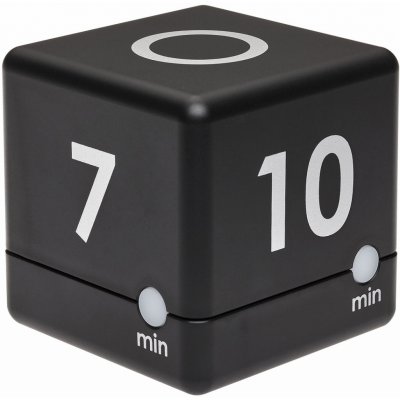 TFA Dostmann TFA 38.2040.01 | CUBE TIMER - časovač ve tvaru kostky (3 - 5 - 7 - 10 minut) - ČERNÁ – Zboží Mobilmania