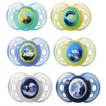 Tommee Tippee C2N silikon Night modrá 2 ks – Zboží Dáma