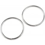 Kroužek Ø30 mm - 2ks Barva: nikl – Zboží Dáma
