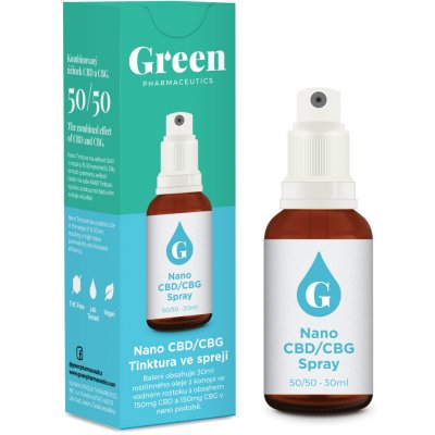 Green Pharmaceutics Sprej Nano CBG/CBD 300 mg 30 ml