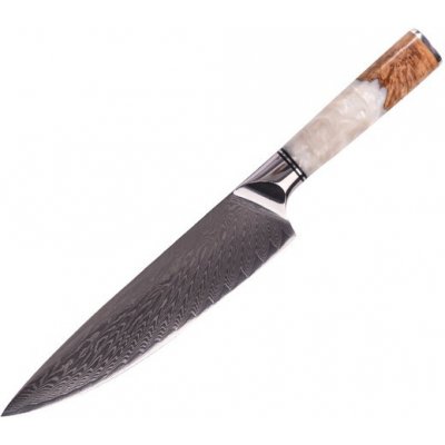 MARMITON Goro japonský damaškový nůž 21cm bílá pryskyřice/Pakkawood VG10 – Zbozi.Blesk.cz