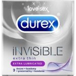 Durex Invisible Extra Lubricated 3 ks – Hledejceny.cz