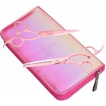 Sada kadeřnických nůžek 5,75" a efilačních nůžek 6,35" Olivia Garden Silk Cut Think Pink Edition 2025 – Zboží Dáma