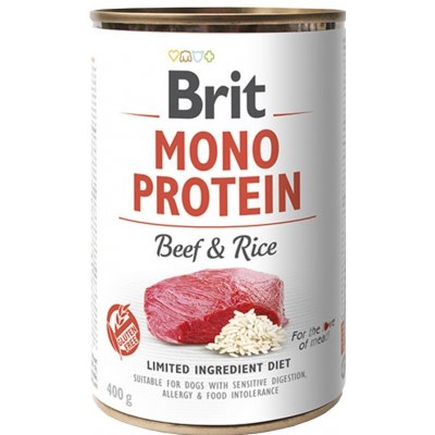 Brit Mono Protein Beef & Rice 24 x 400 g