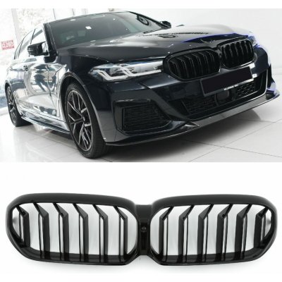 Maska BMW 5 G30/G31 (2020-2023) – černá lesklá (dvojitá) – Hledejceny.cz