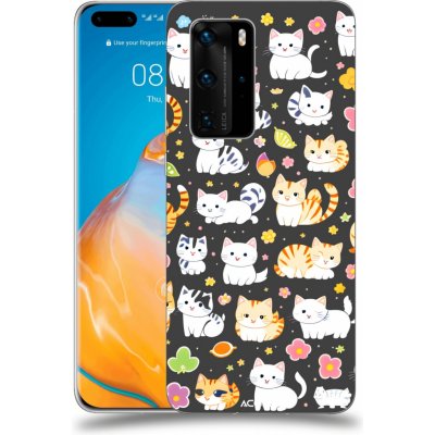 Pouzdro ACOVER Huawei P40 s motivem Little cats