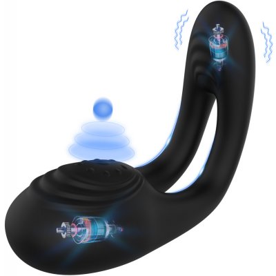 Paloqueth Dual Motor Vibrating Ring Black – Zboží Mobilmania