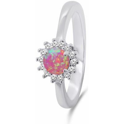 Brilio Silver stříbrný s opálem a zirkony RI056WP – Hledejceny.cz