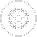 Brzdový kotouč TRW DF6923S | Zboží Auto