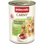 Carny Kitten hovězí kuřecí a králičí 400 g – Hledejceny.cz