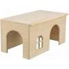 Domek pro hlodavce Trixie Dřevěný domek s rovnou střechou pro králíky 40 x 20 x 23 cm