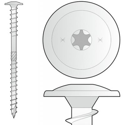 DOMAX WKT 08360 Izolační šroub s talířovou hlavou 8x360 – Hledejceny.cz