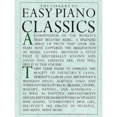 Library Of Easy Piano Classics 1 klasické skladby pro začátečníky hry na klavír – Zboží Mobilmania