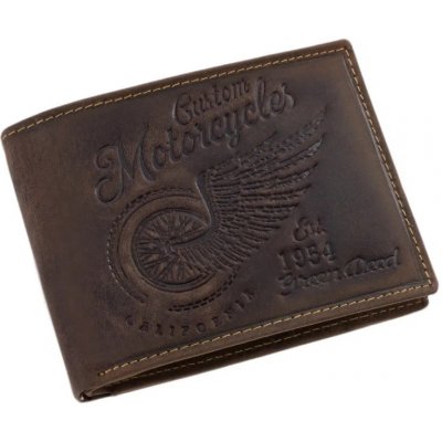 Pánská kožená motorkářská peněženka GPPN395